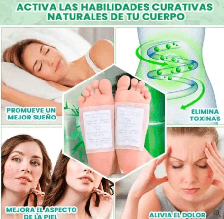 Combo 30 Parches Kinoki para Pies - Desintoxica tu cuerpo sin esfuerzo