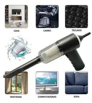 ManoClean™ Aspiradora 3 en 1 Sin Cables, Sin esfuerzo y ¡Desde la Palma de tu Mano!