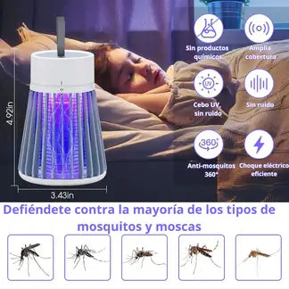 Insecticida portátil para uso en interiores y exteriores, matamoscas y mosquitos.