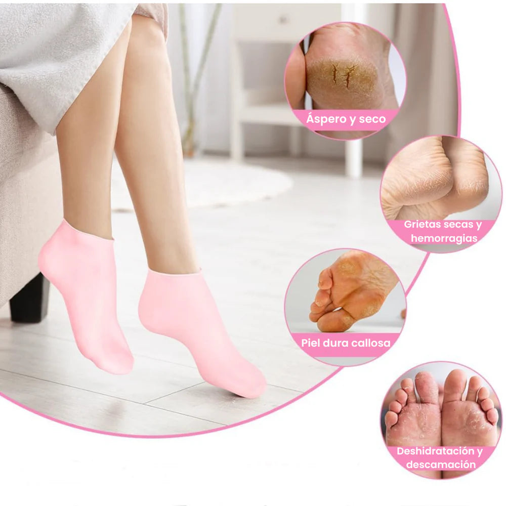 Calcetines de Gel Hidratantes (1 PAR + 1 GRATIS)