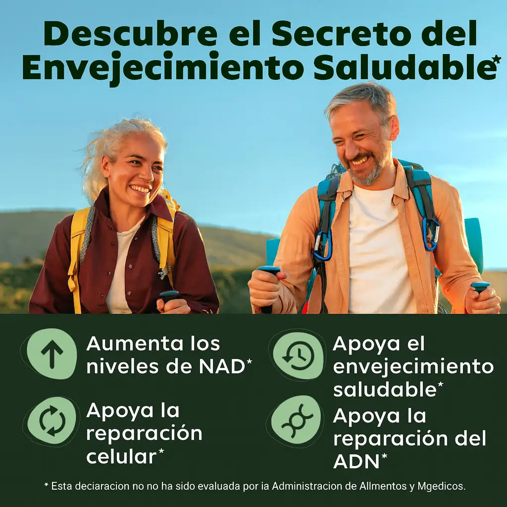 NAD+ con Resveratrol – Energía y Vitalidad Celular en Cada Cápsula